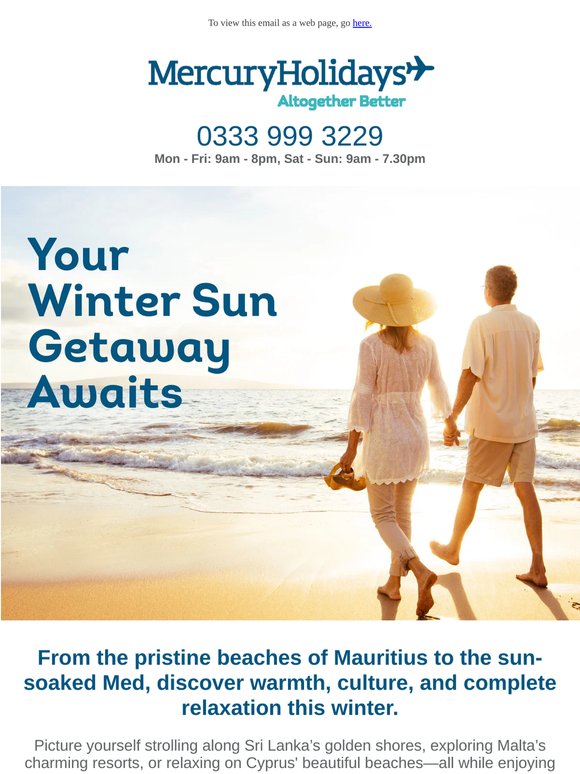 Award-Winning Winter Sun From Only £399pp ☀️🏝️❄️
