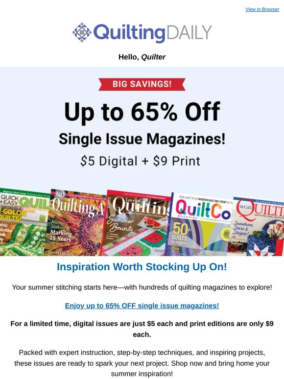 😍 Back By Popular Demand: Up to 65% OFF Magazines!