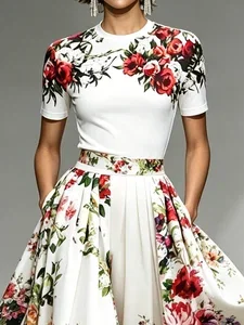 Image of Urban Floral Crew Neck T-shirt