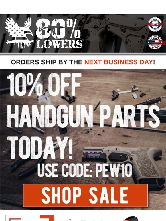 YOUR 10% OFF ENDS TONIGHT!