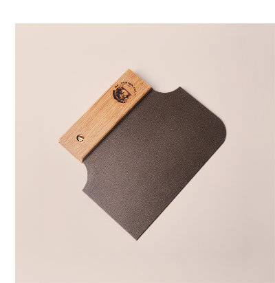 Spun Iron Dough Scraper