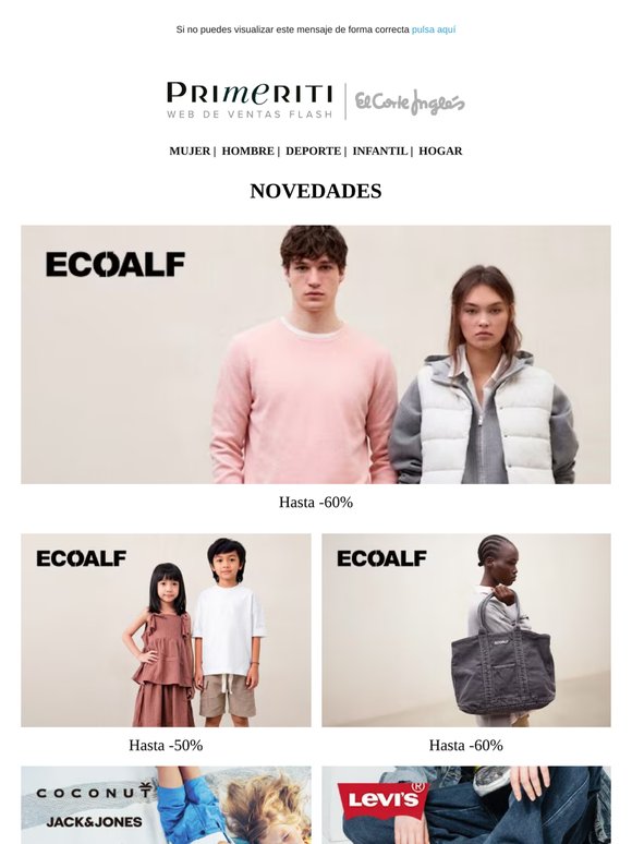 Ecoalf, Coconut, Levi's accesorios, Selmark y Luxenter