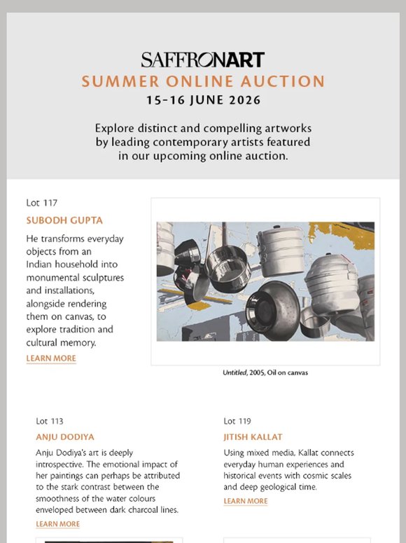 Acclaimed Contemporary Artists Featured in Our Summer Online Auction