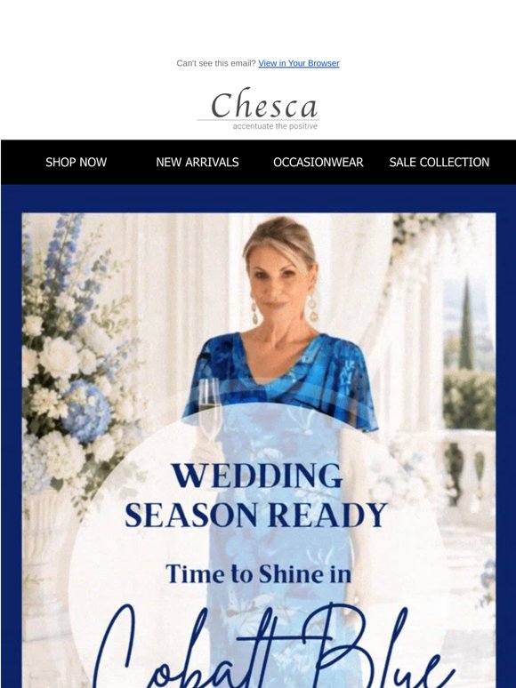 Wedding Season Ready: Time to Shine in Cobalt Blue 💙