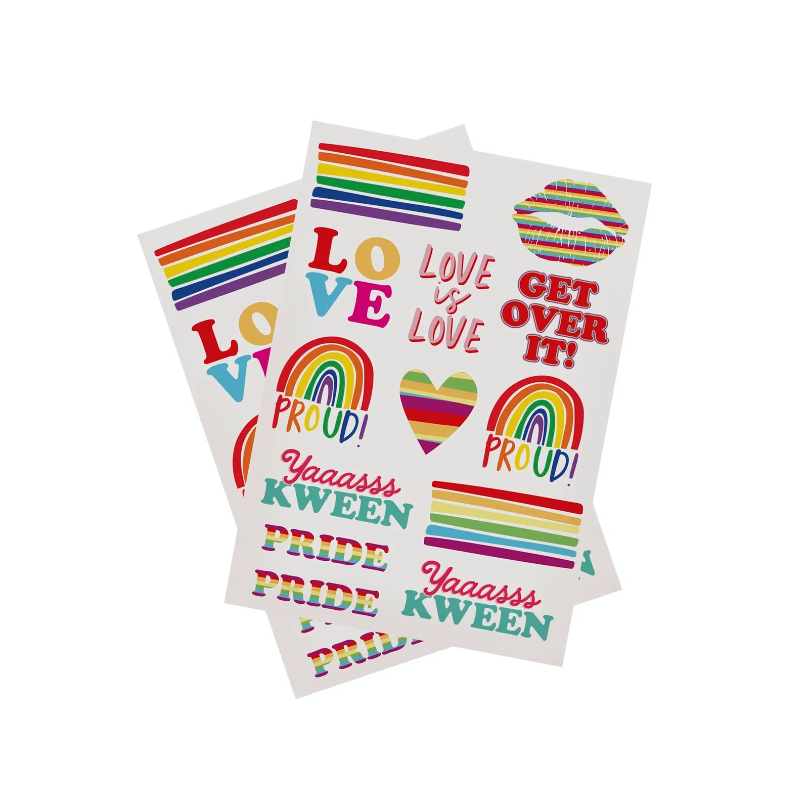 Pride Temporary Tattoos - 2 Sheets