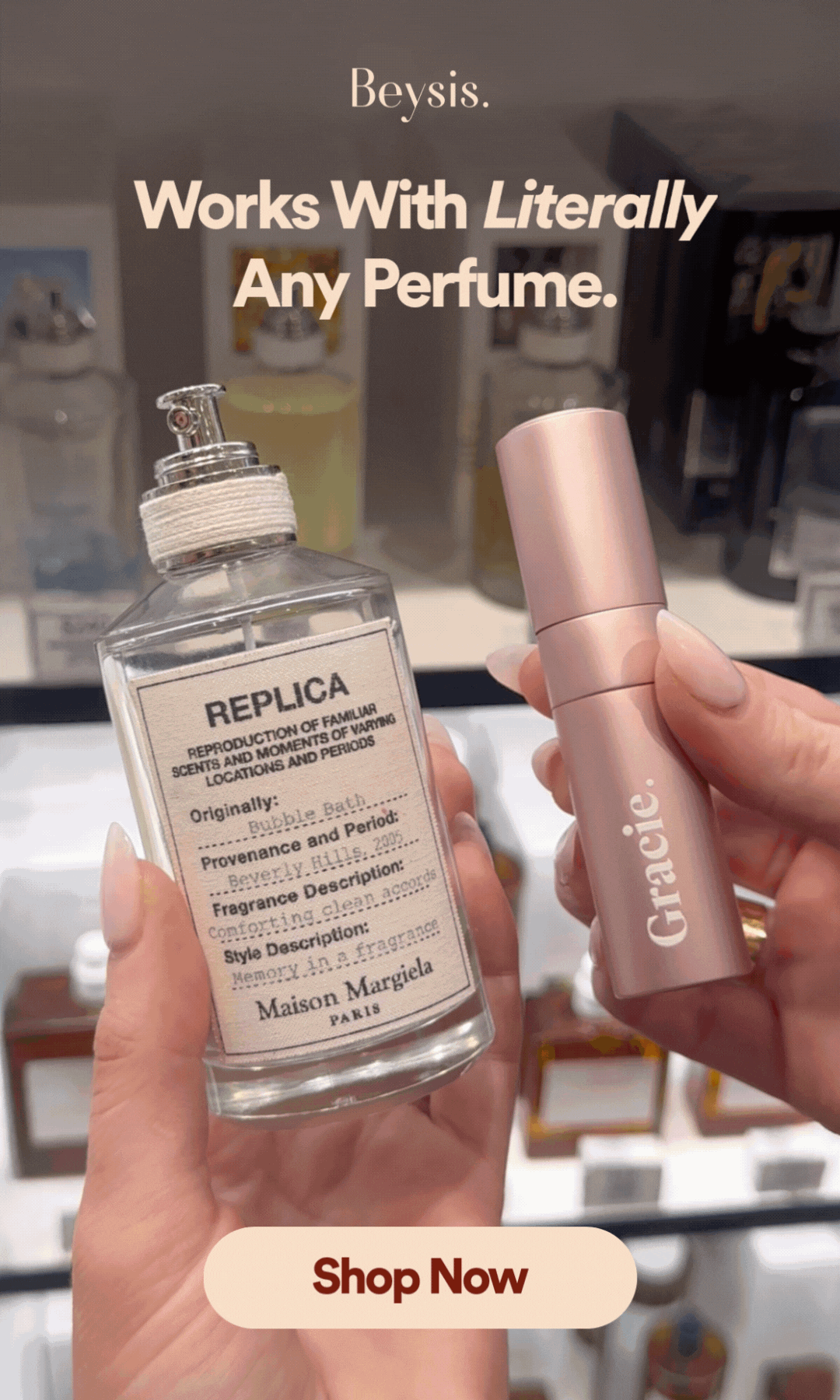 Personalised perfume atomiser