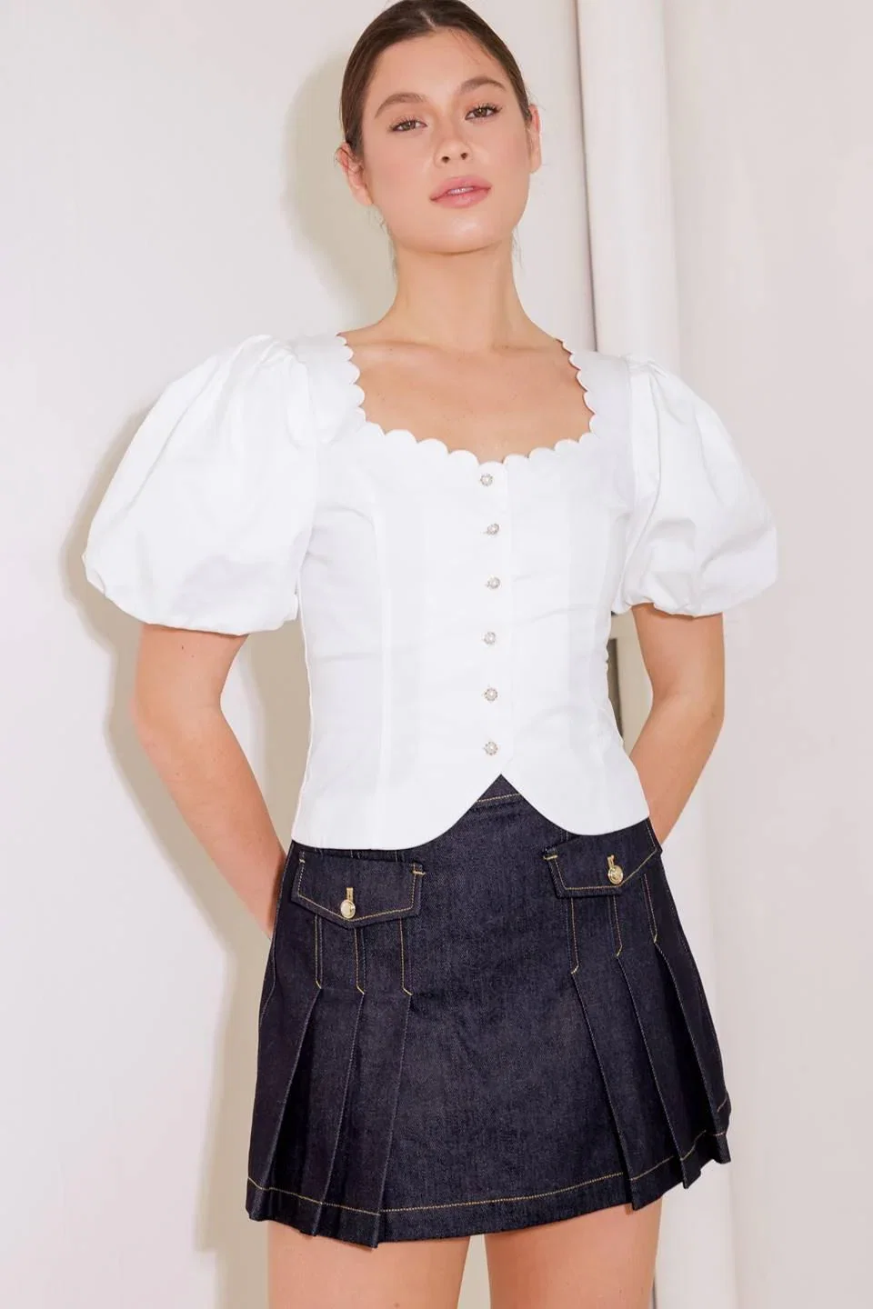 Image of Never Ordinary White Woven Top