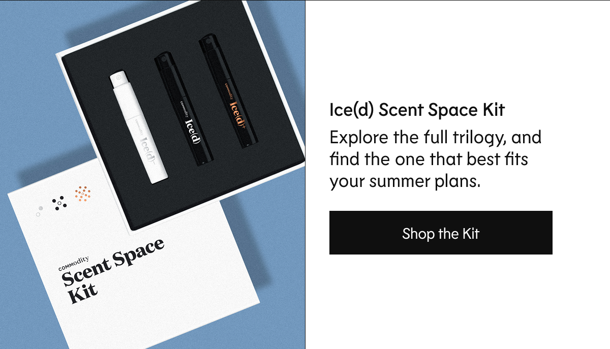 Ice(d) Scent Space Kit Copy: Explore the full trilogy, and find the one that best fits your summer plans.