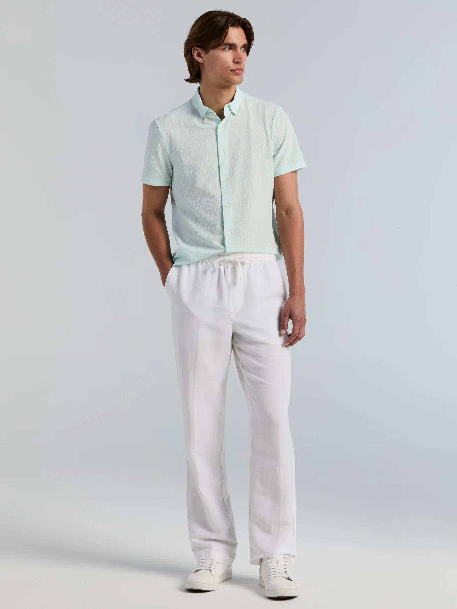 Straight Leg Pull-On Drawstring Pant