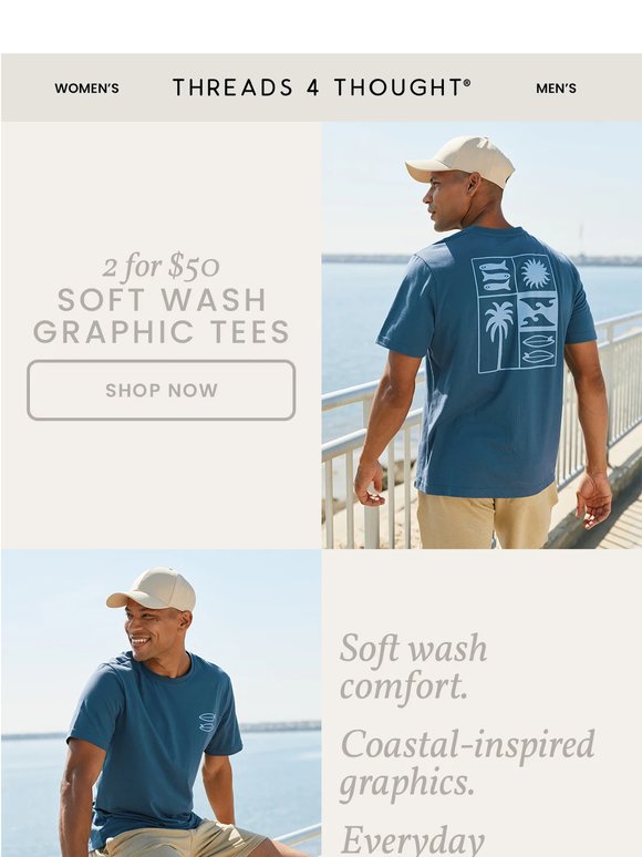 2 Tees. $50. All Summer Long.