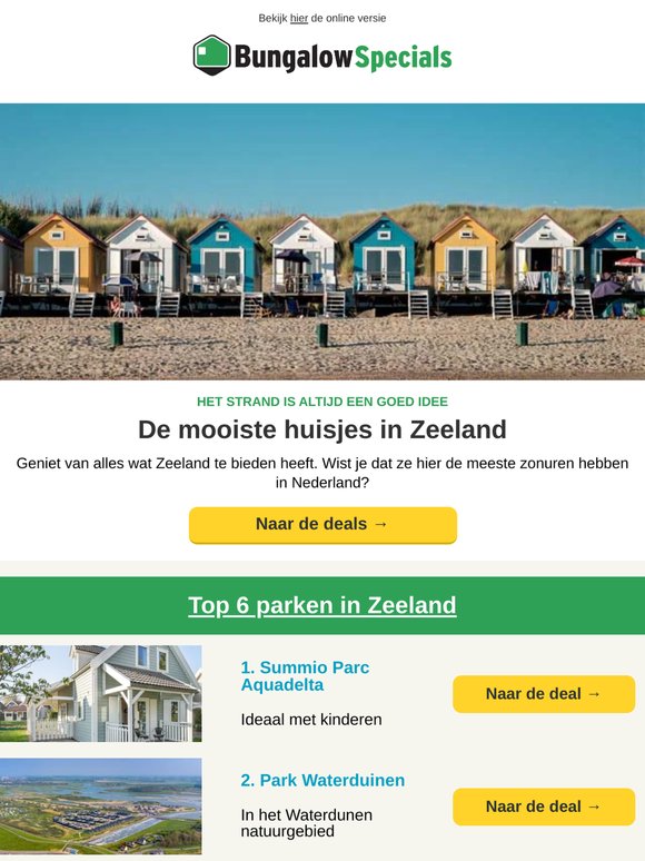 Zeeland: Alleen de mooiste huisjes voor jou