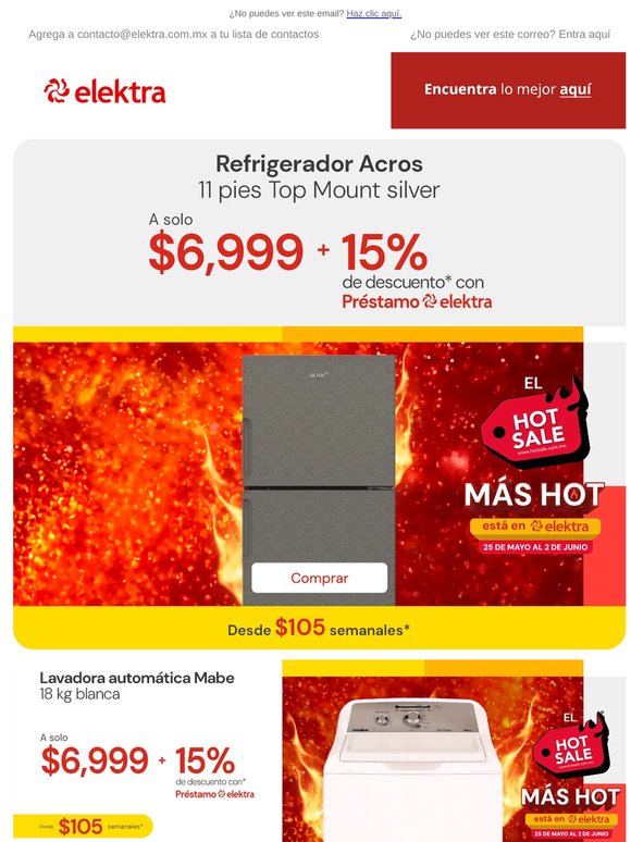 🚨 Última llamada para aprovechar el HOT SALE 🔥Estrena desde $6,999