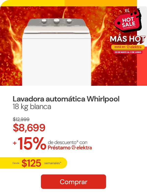 Lavadora Automática Whirlpool