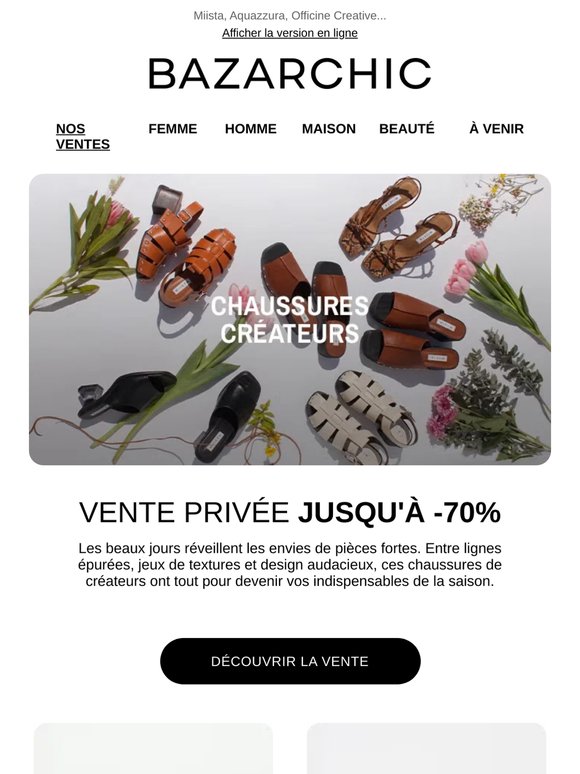 Chaussures de créateurs jusqu'à -70% : La touche finale de vos looks