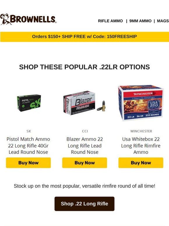 Load Up on Rimfire Ammunition!