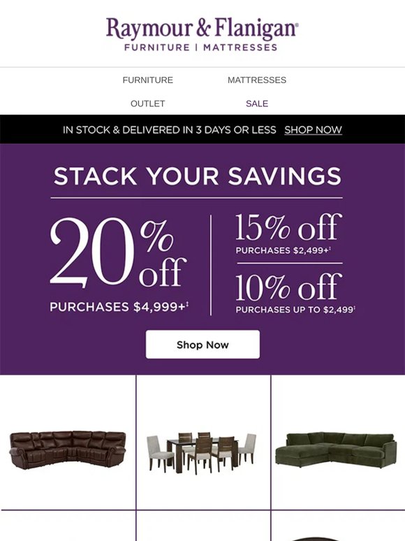 Stack Your Savings: Up to 20% off your purchase!