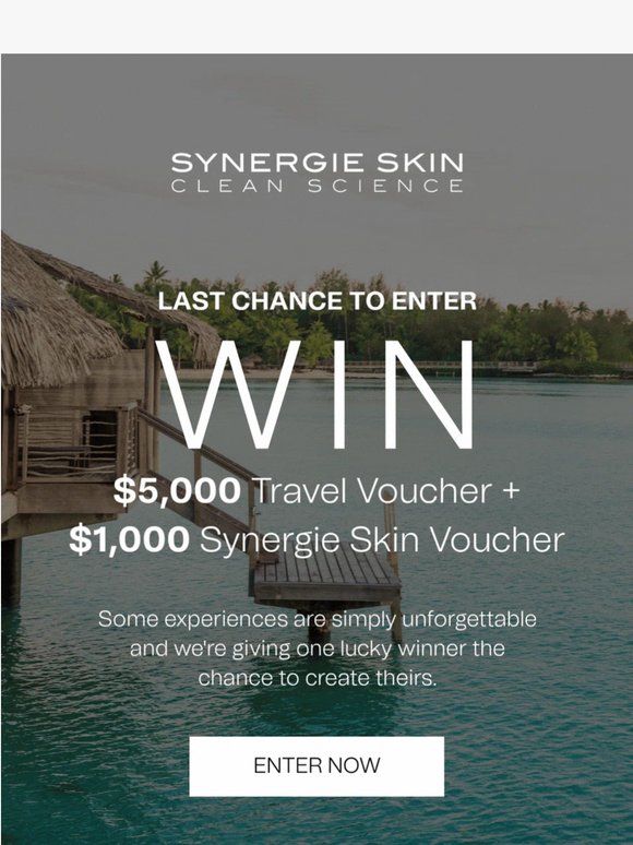 ENDS TOMORROW: FINAL CHANCE TO ENTER 🌴 ✈️