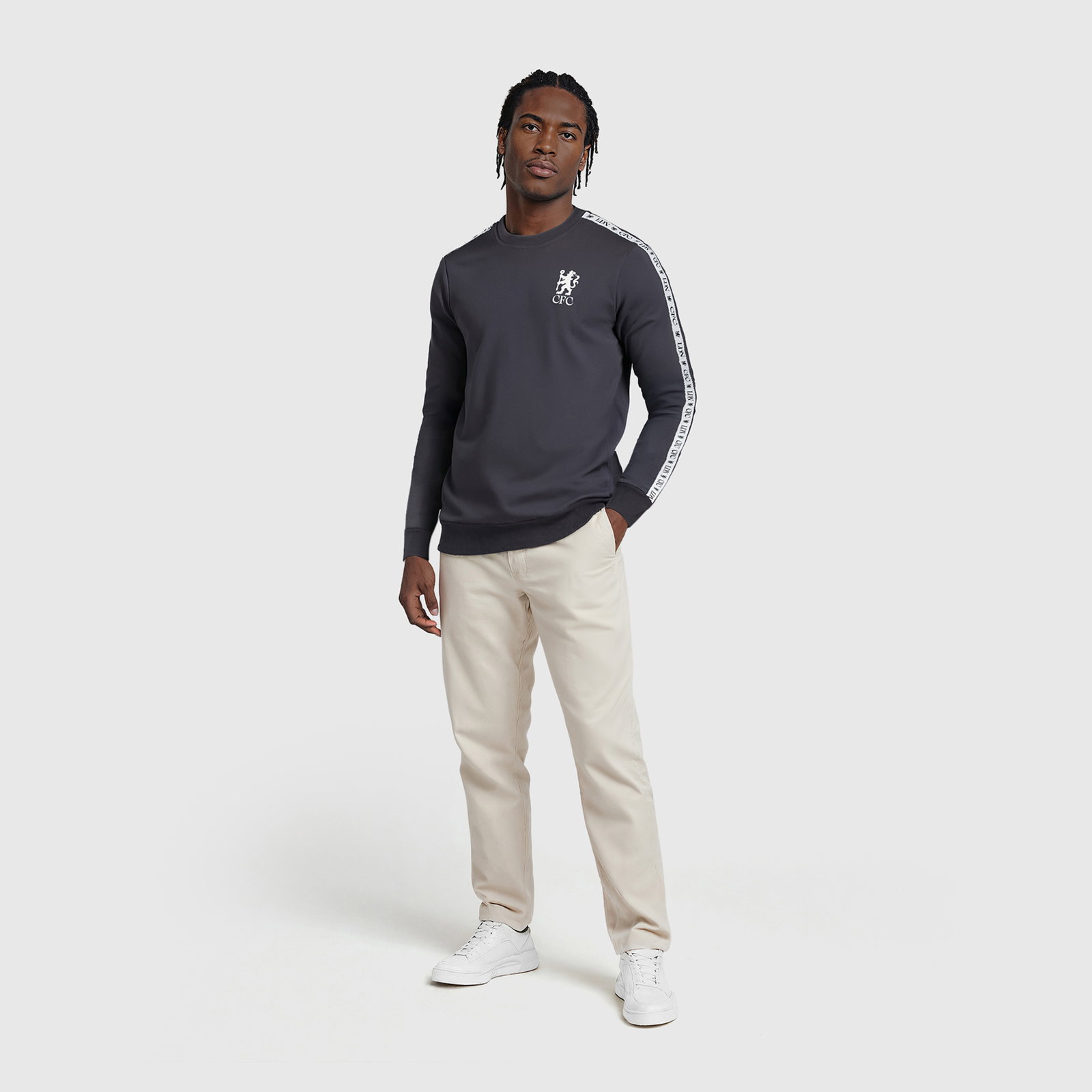 Chelsea 120 Year Anniversary CFC LDN Taped Sweatshirt - Grey - Unisex