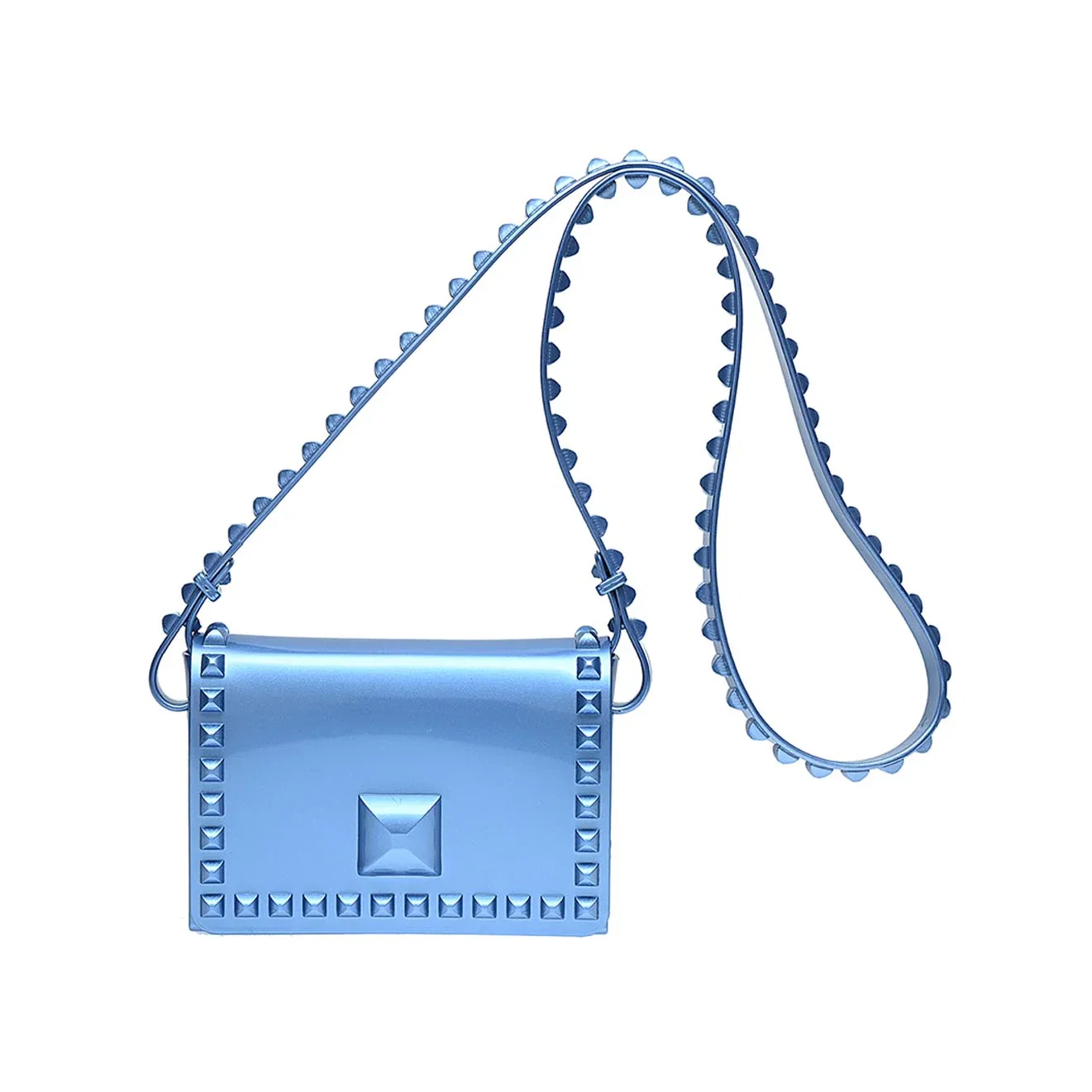 Image of Mini Graziella Kids Flap Crossbody - Metallic Jelly