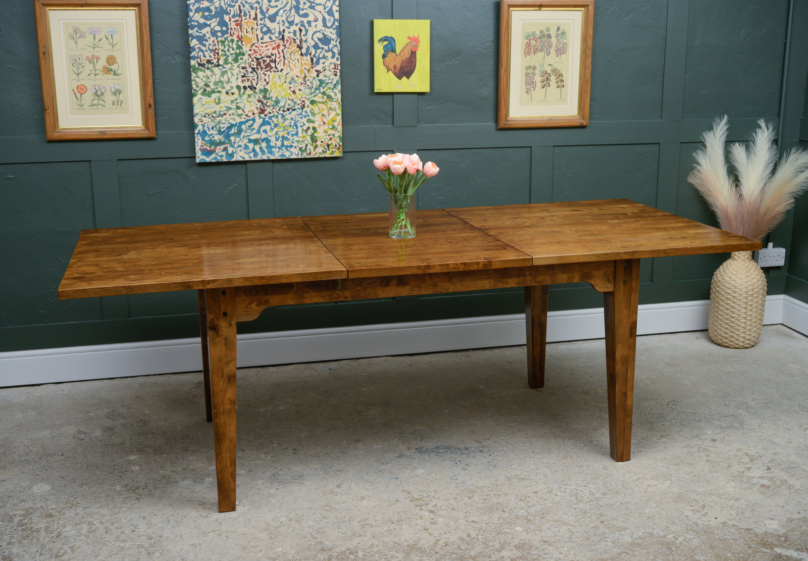 Laura Ashley Garrat Extending Dining Table   Chestnut   Over 7 Ft