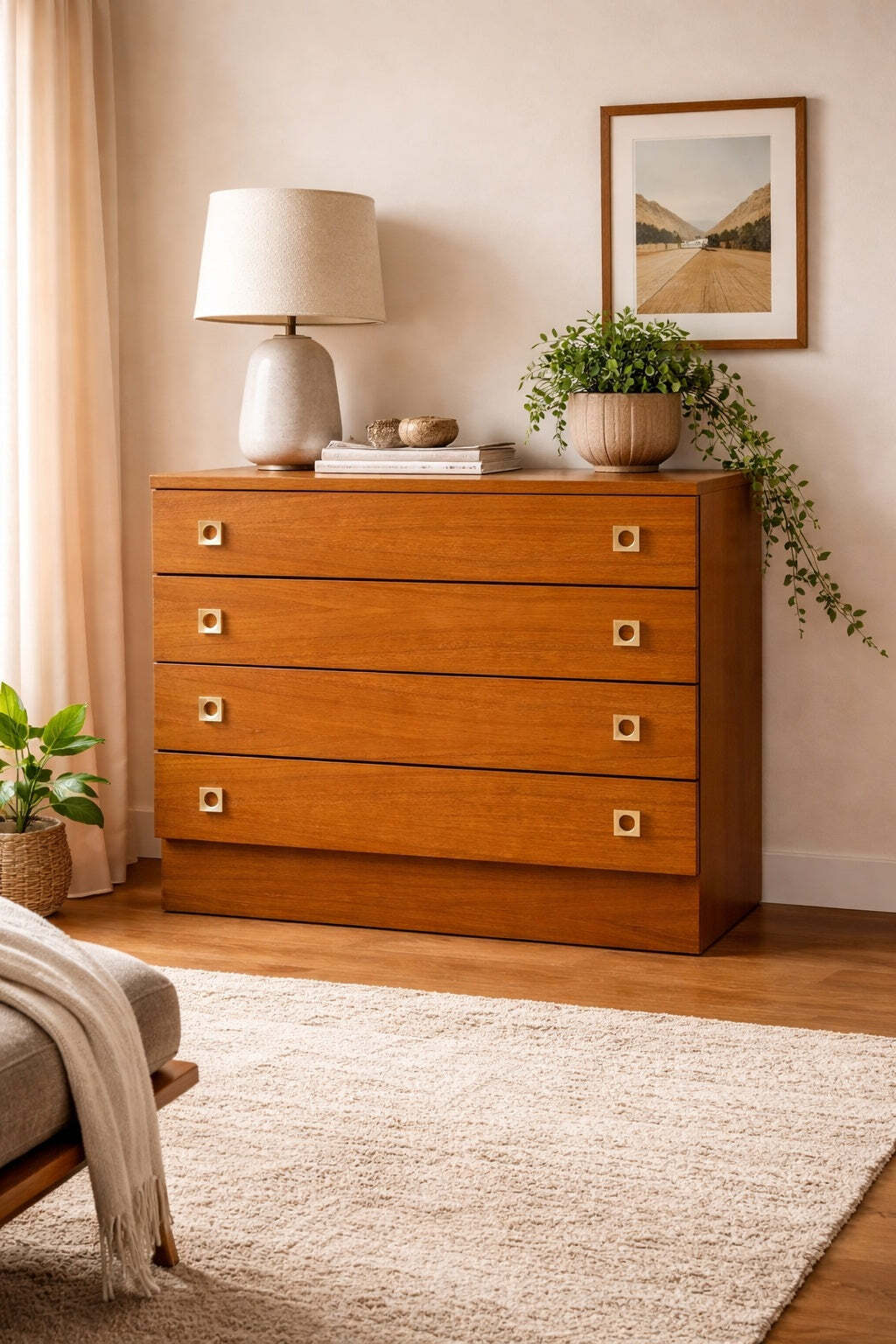 Mid Century G Plan Teak Chest Of Drawers Large