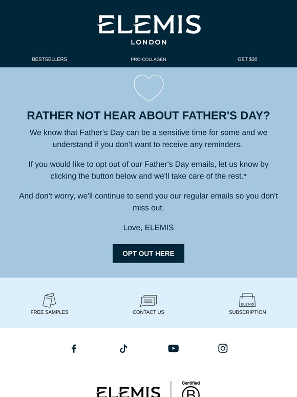 Rather Not Hear About Father's Day?