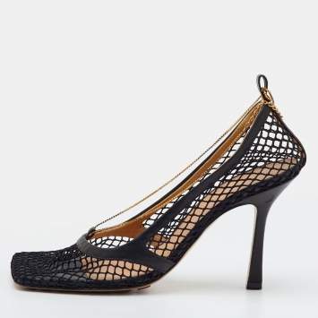 Strech Size 38.5 Black Leather