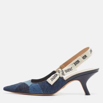 J'A Size 39 Blue Denim Slingba