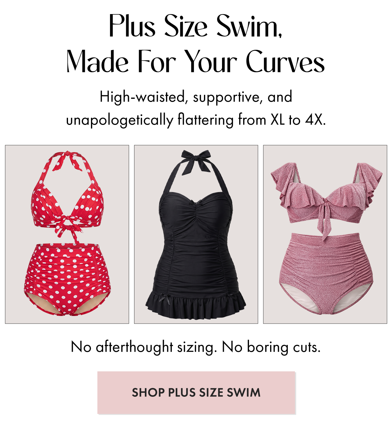 Up to 70% Off Plus Size Swim