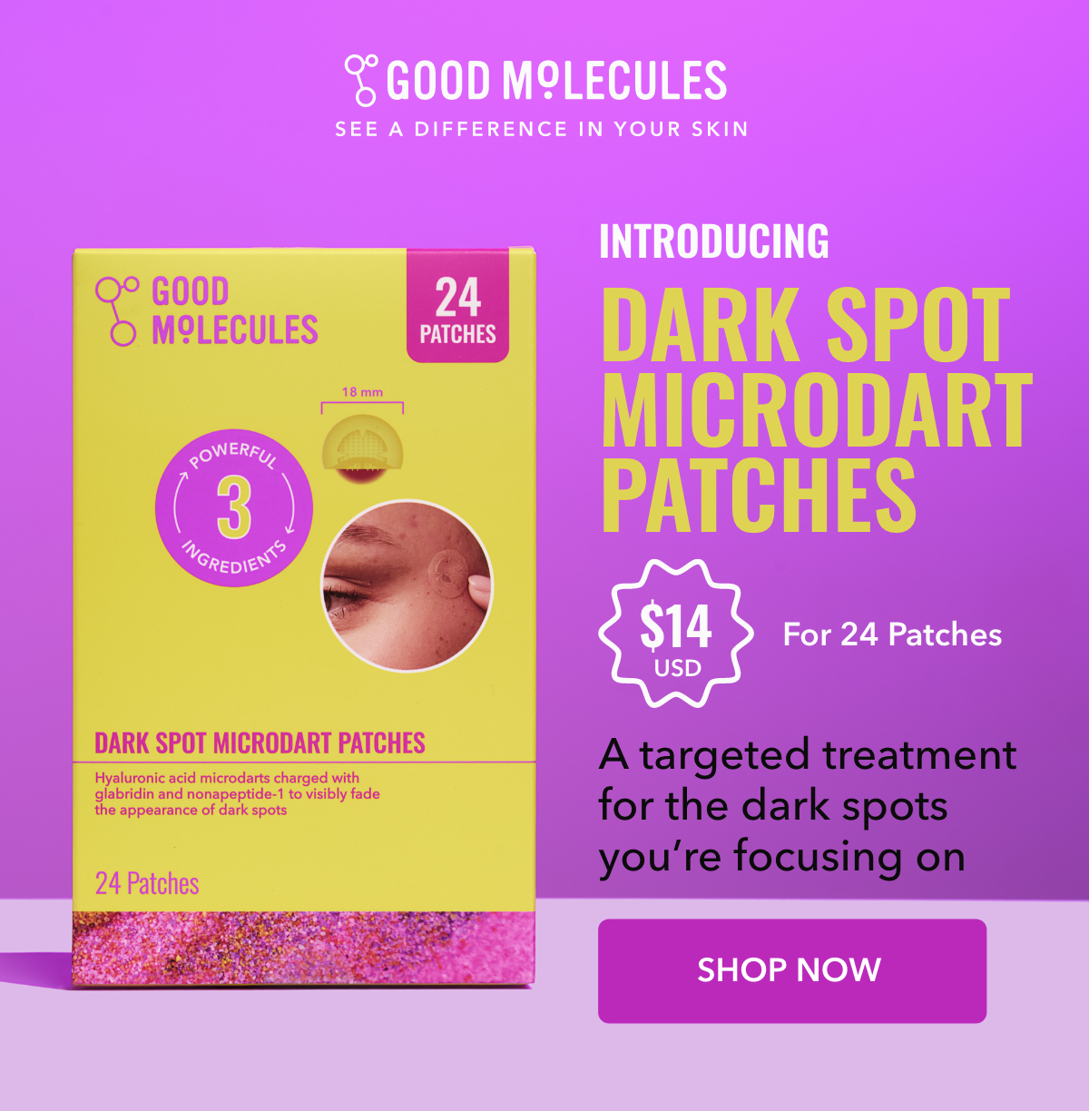 Introducing Dark Spot Microdart Patches