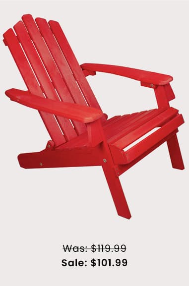 Red Folding Adirondack Chair
