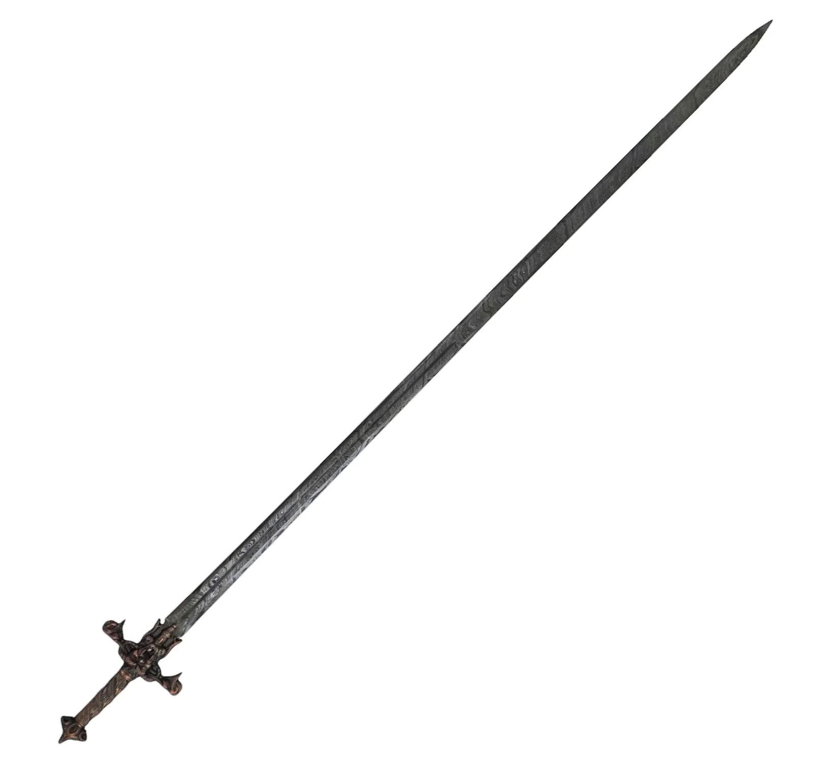 Image of Tyrfing – Cursed Norse Damascus Sword- Damascus Greatsword- 60"