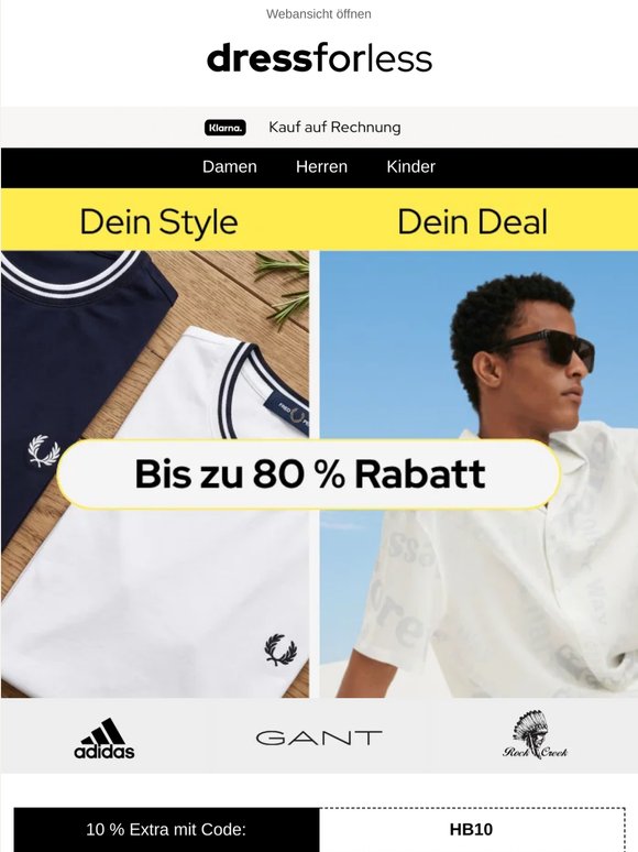 Deine Größe zum Bestpreis – bis zu -80%
