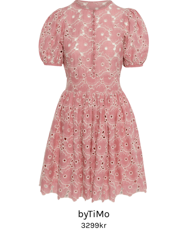 Image of Broderie Anglaise Puffed Dress