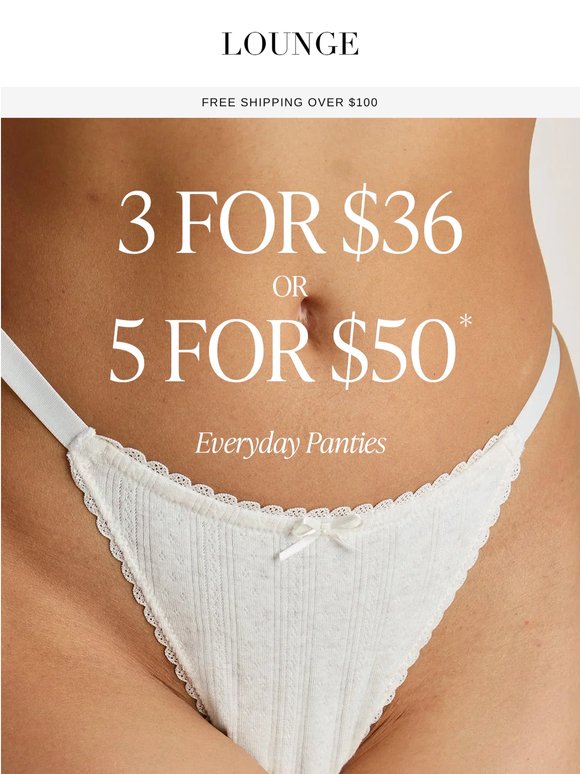NEW: 3 for $36 or 5 for $50