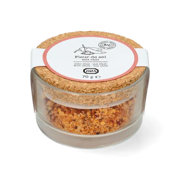 Fleur de sel Chili, biologisch, 70 gram