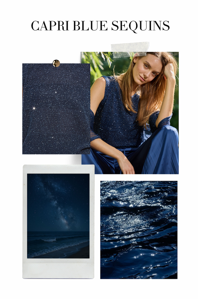 Capri Blue Sequins