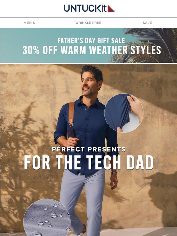 Ding! 30% Off Tech Dad Gifts 📱👕