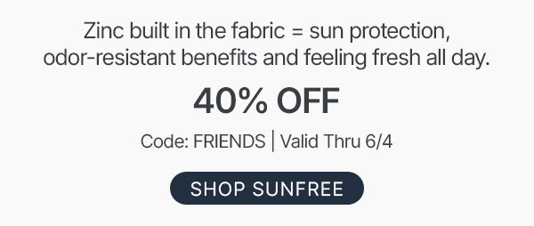 40% off - shop now
