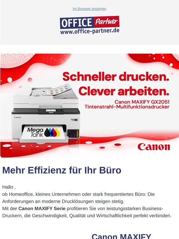 Schneller drucken. Clever arbeiten.