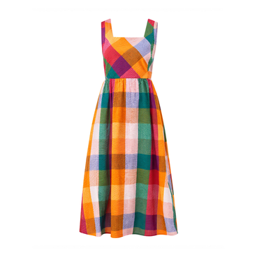 Multicolour Seersucker Dress