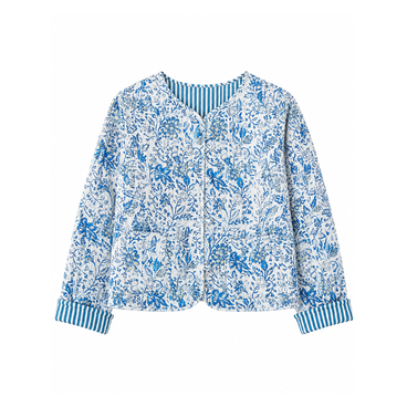 Boho Floral Cropped Jacket