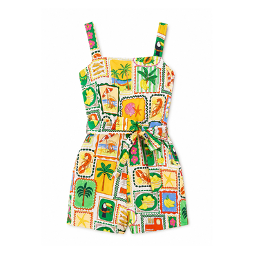 Postcard Print Playsuit