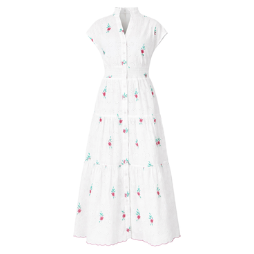 Broderie Anglaise Midi Dress