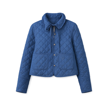 Blue Quilted Jacket