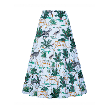Animal Print Maxi Skirt
