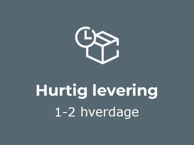 Altid hurtig levering - 1-3 hverdage
