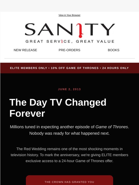 ELITE Exclusive: The day TV changed forever