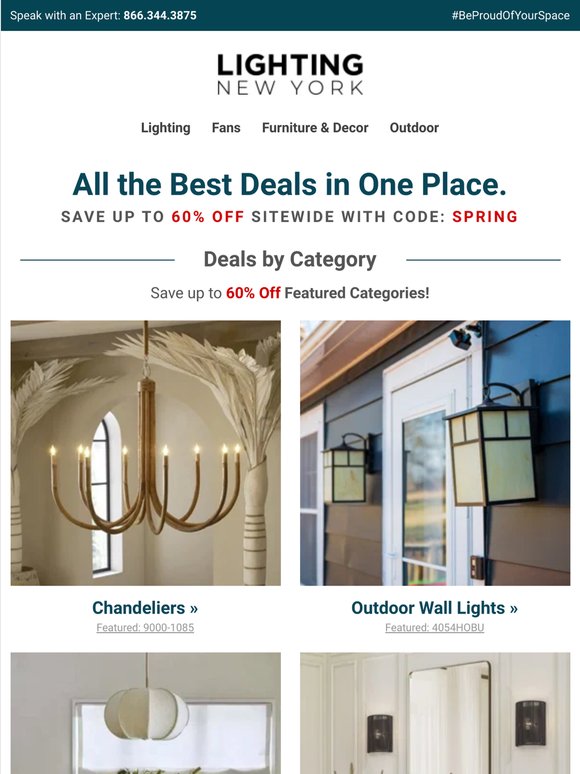 This Week's Top Deals: Up to 60% Off Chandeliers + FREE Shipping!