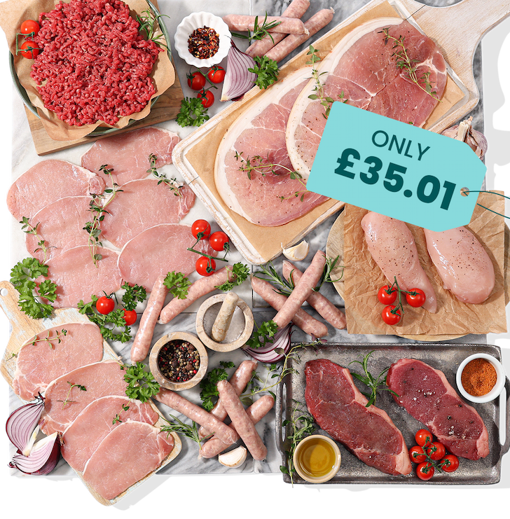 Buy 1 Essential Stock Up Hamper, Get 2 Hampers For 1p